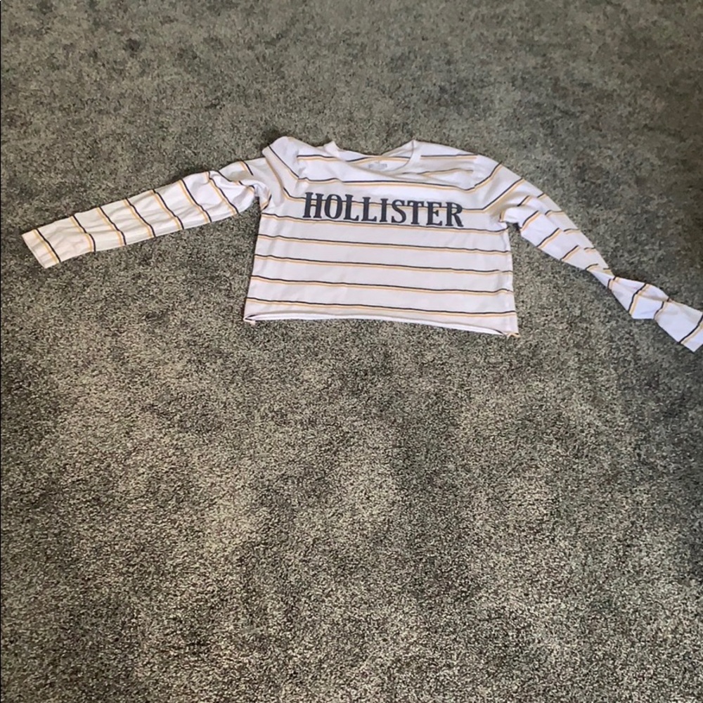 Long sleeve striped Hollister shirt